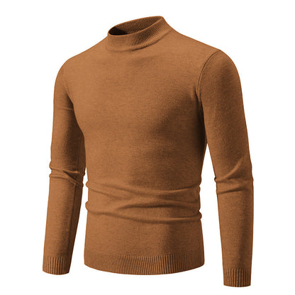 Pull col roulé homme moderne maille fine