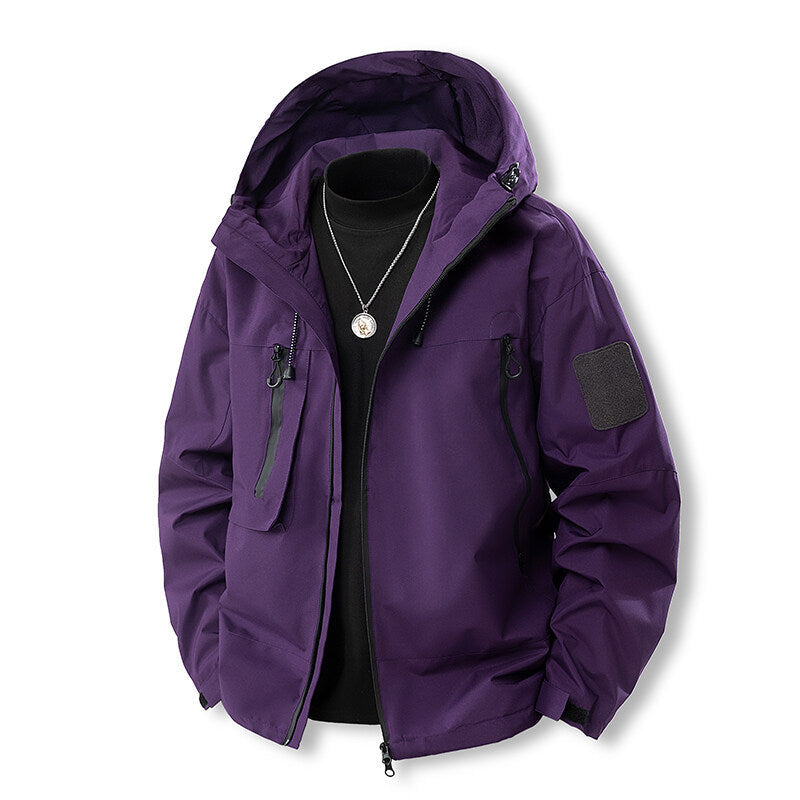 Veste d'extérieur pour homme imperméable fonctionnelle