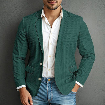 Blazer élégant pour homme avec fermeture éclair et nombreuses poches