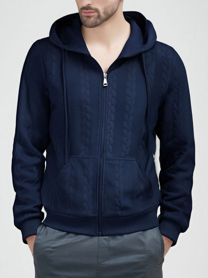 Cardigan homme Capuche Chaud Élégant