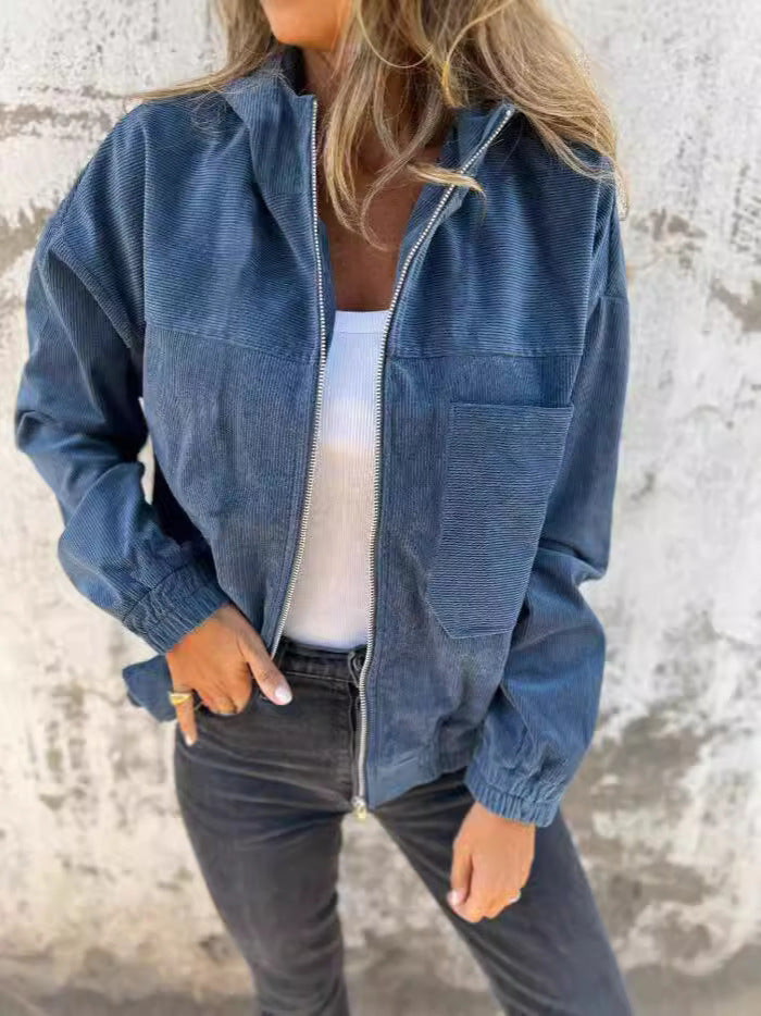 Kapuzenpullover Samtweich Bequem Alltag - IdealeKleiden