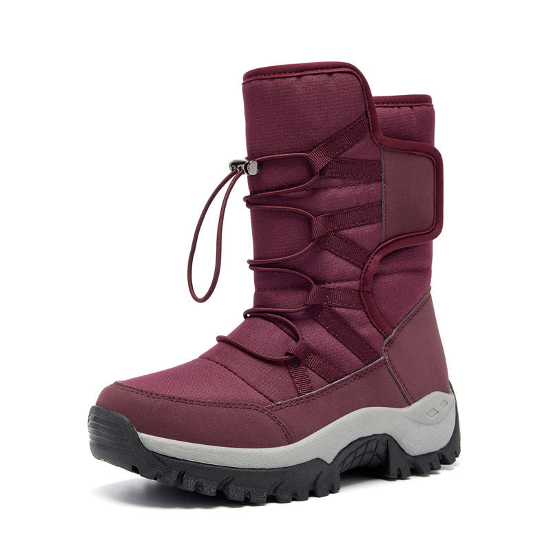 Bottes d'hiver femme Antidérapantes Système de laçage rapide