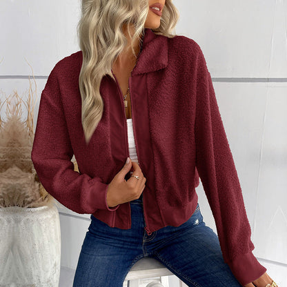 Veste polaire douce chaude pour femme