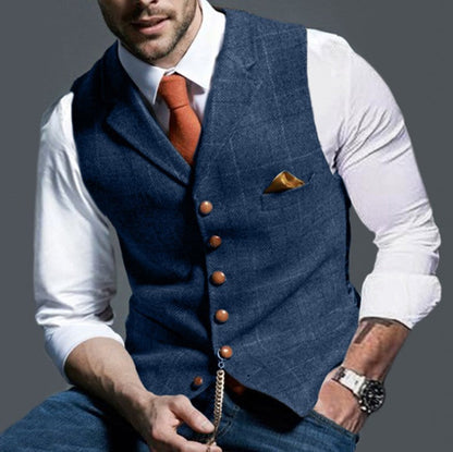 Gilet Homme Élégant Coupe Slim Stylé