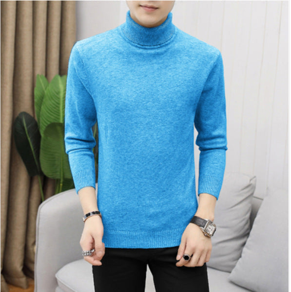 Pull col roulé en coton pour homme Design élégant
