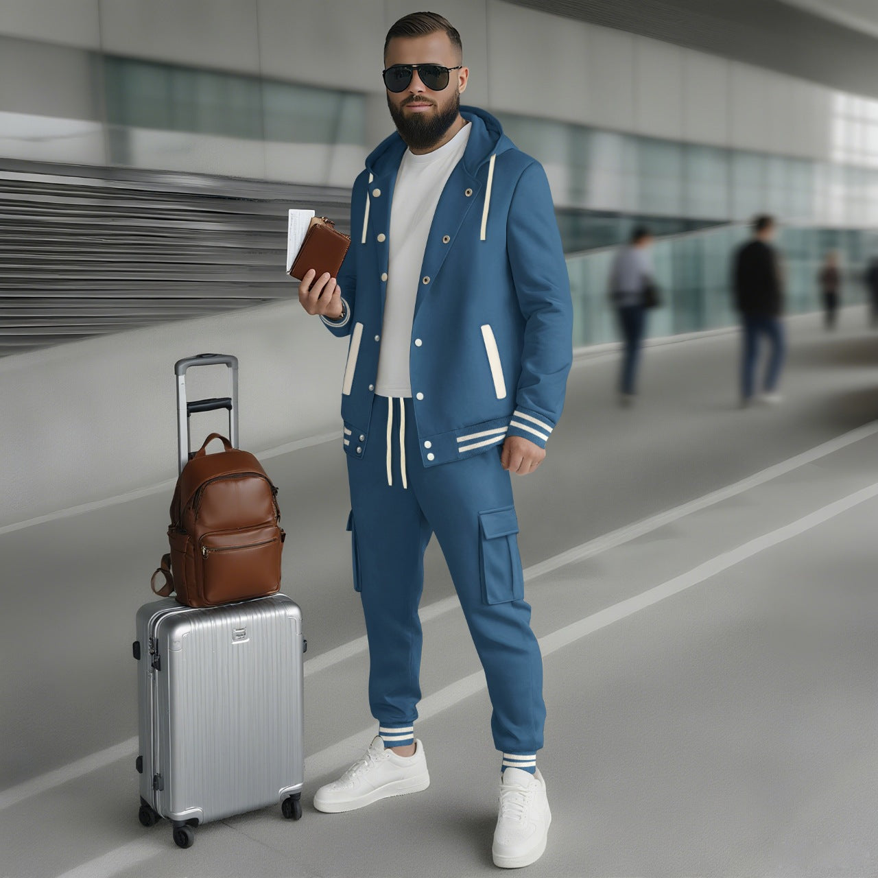 Herren Sportanzug Funktional Praktisch Moderne Verarbeitung - IdealeKleiden