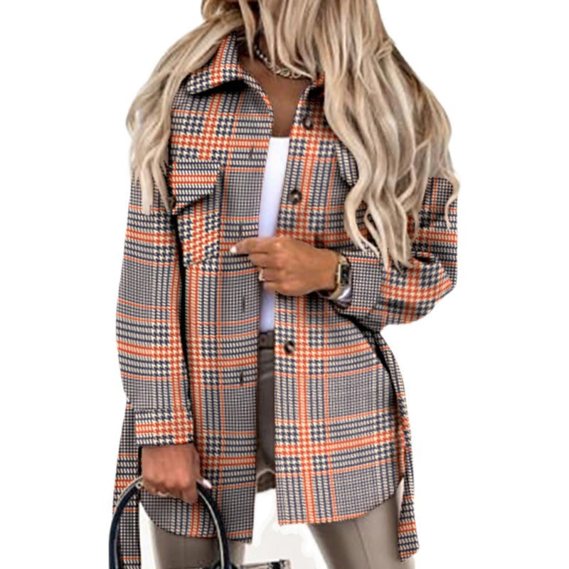 Chemise-veste oversize en flanelle pour femme Douce et confortable