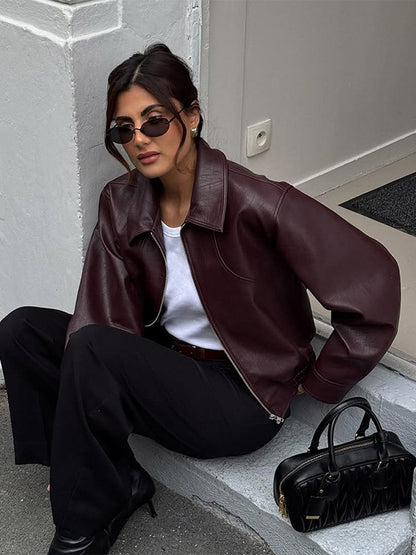 Veste femme oversize coupe ample élégante