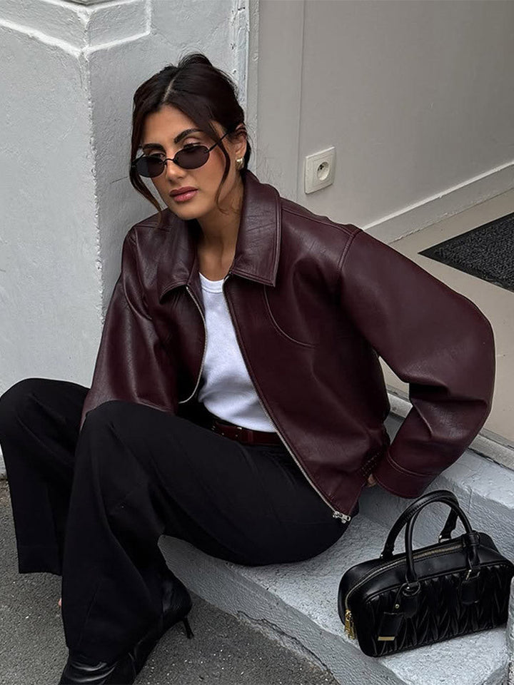 Veste femme oversize coupe ample élégante