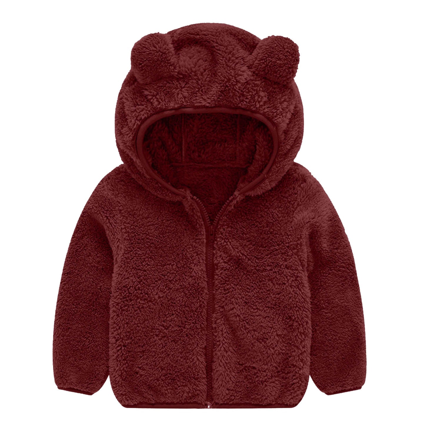 Veste polaire femme Oreilles d'ours Bonnet chaud Doux et confortable