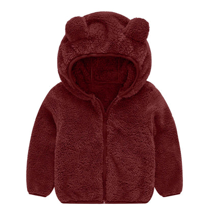 Veste polaire femme Oreilles d'ours Bonnet chaud Doux et confortable
