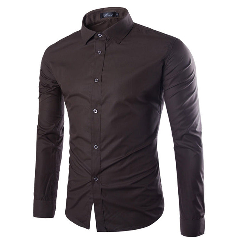 Chemise homme élégante manches longues moderne