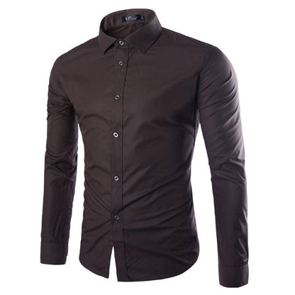 Chemise homme élégante manches longues moderne