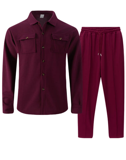 Ensemble de loisirs pour homme à carreaux style moderne