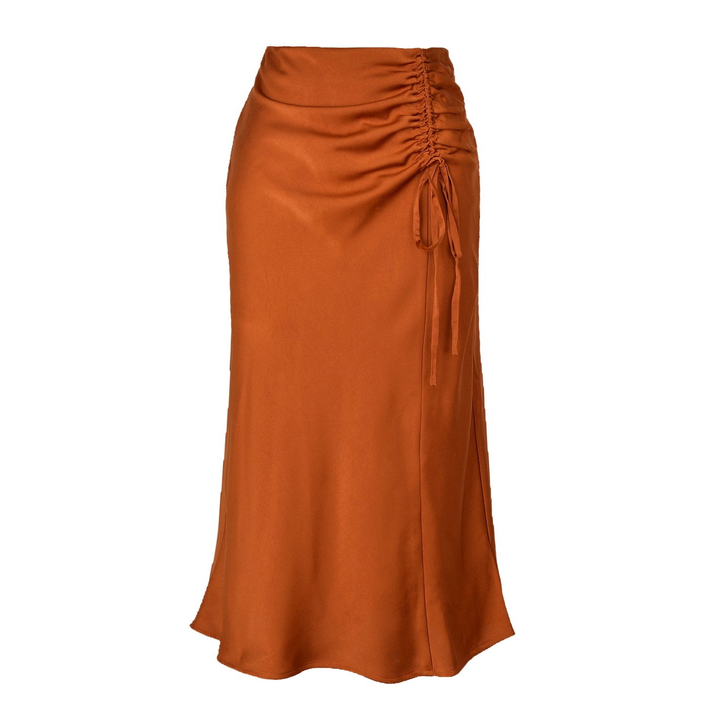 Jupe midi élégante pour femmes avec détails froncés