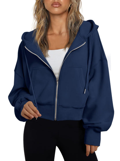 Pull femme style sweat à capuche décontracté moderne