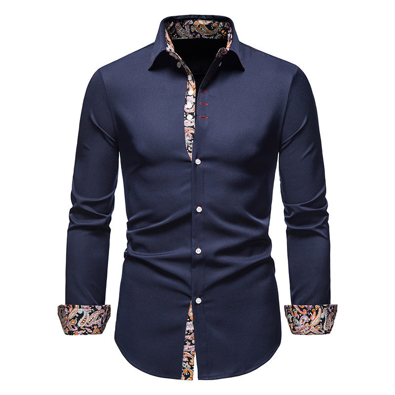 Chemise homme motif cachemire exclusive moderne