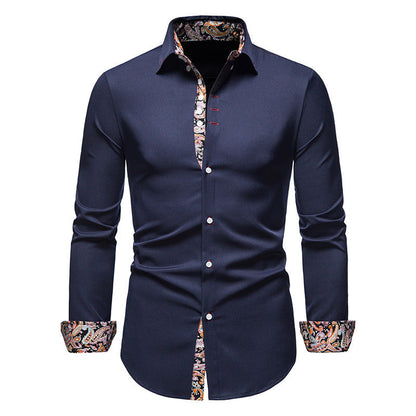 Chemise homme motif cachemire exclusive moderne