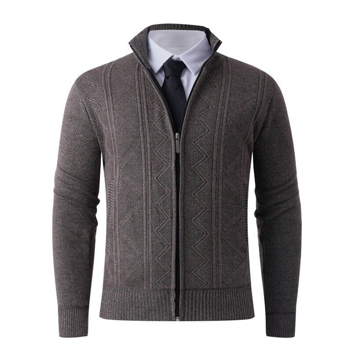 Cardigan homme moderne élégant fermeture éclair