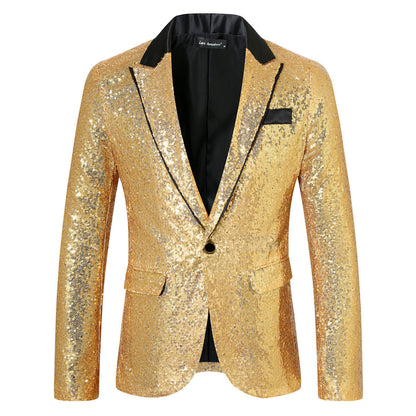 Herren Pailletten Blazer Elegant Abendwear - IdealeKleiden
