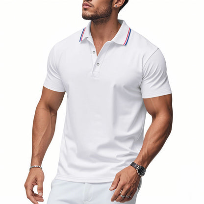 Polo pour homme Col moderne Régulation de l'humidité