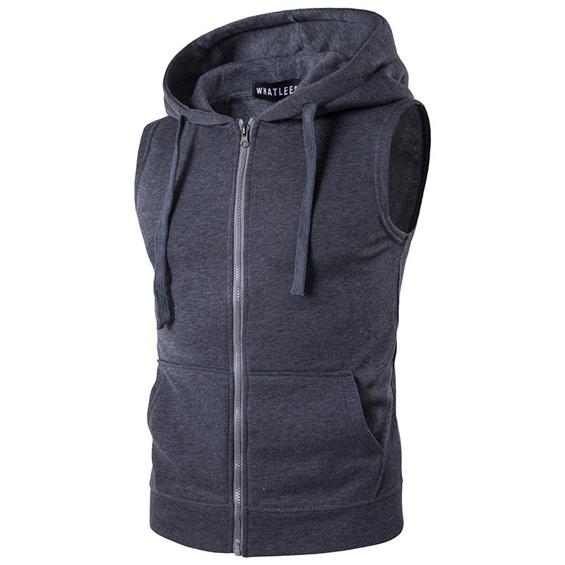 Veste à capuche pour hommes, sportive, avec poches