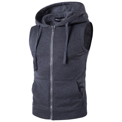 Veste à capuche pour hommes, sportive, avec poches