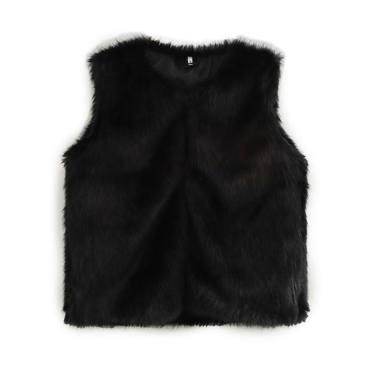 Gilet souple en fausse fourrure élégant pour femme