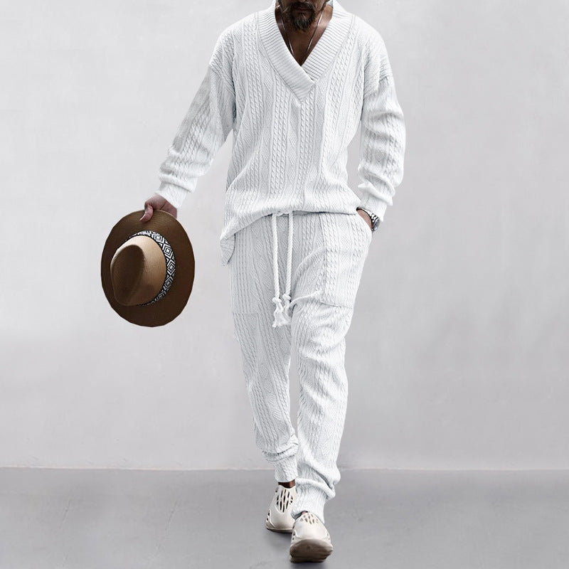 Ensemble de costume en maille moderne pour homme