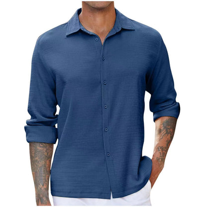 Chemise homme manches longues design élégant