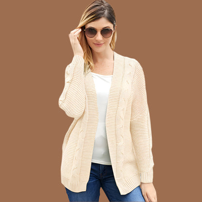 Gilet grande taille ouvert sur le devant