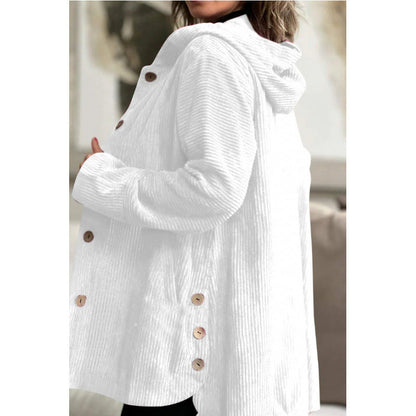 Veste à capuche robuste mi-longue style Cordura décontracté