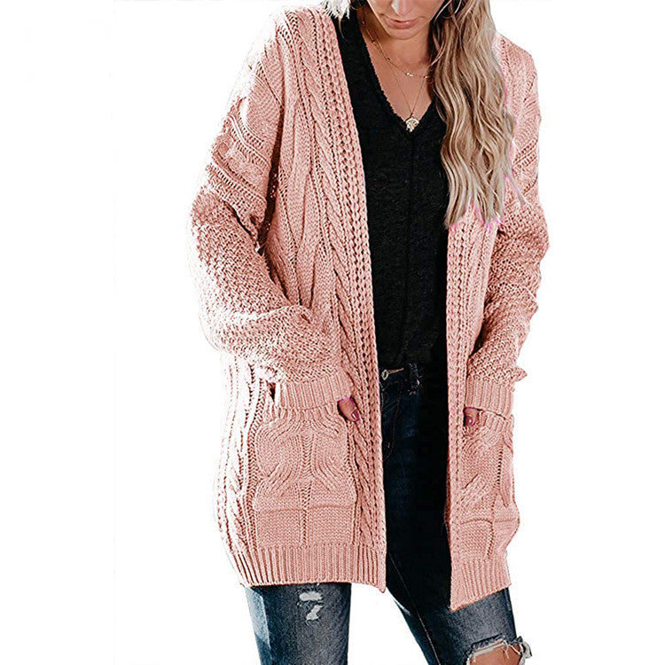 Cardigan Femme Grosse Maille Féminin Pratique