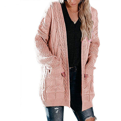 Cardigan Femme Grosse Maille Féminin Pratique