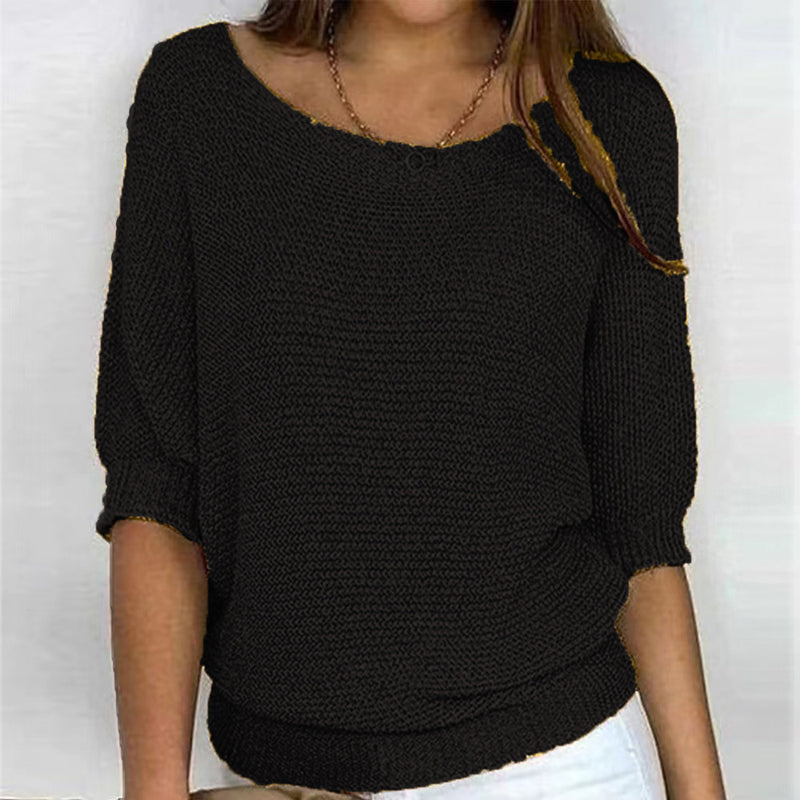 Pull uni élégant