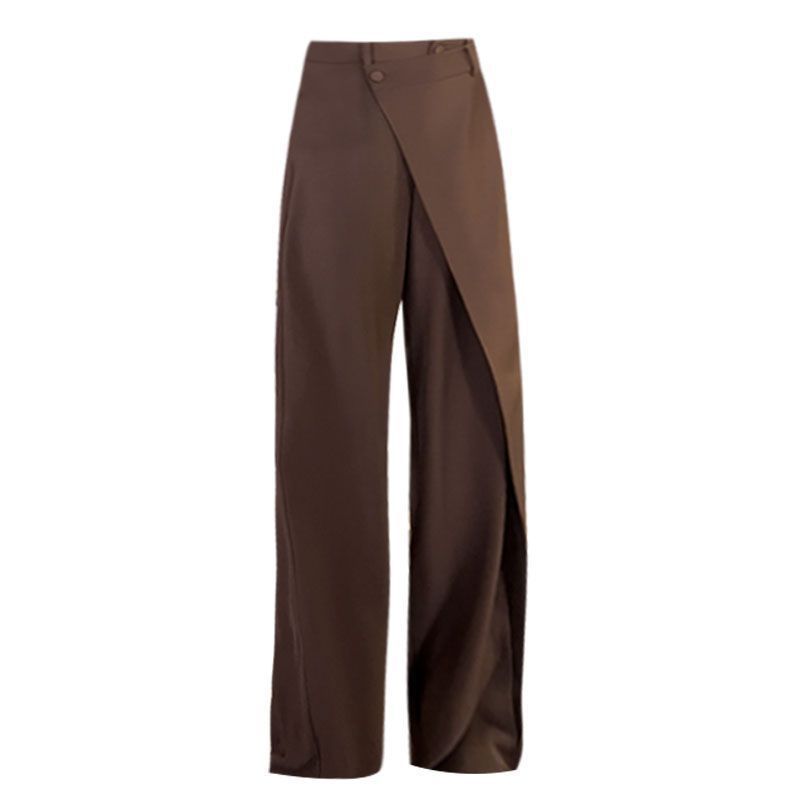Pantalon femme élégant style palazzo large