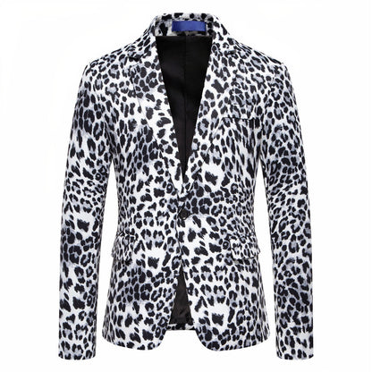 Blazer homme Imprimé léopard Élégant Moderne