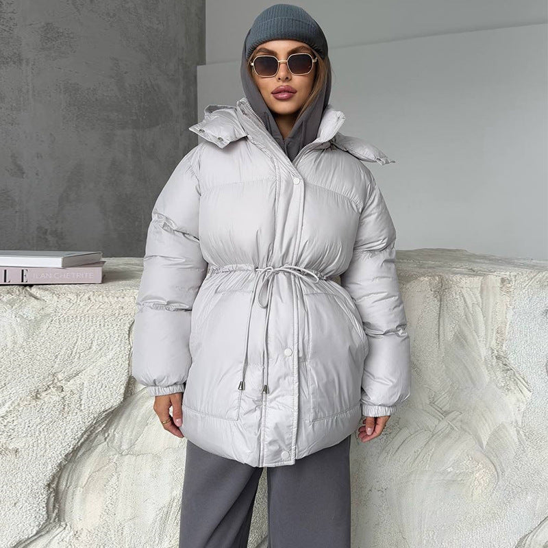 Damen Oversize Daunenparka Warm Elegant - IdealeKleiden