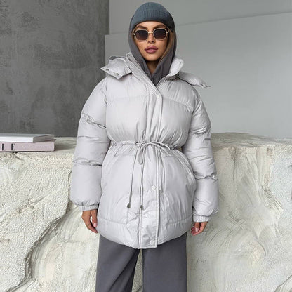 Damen Oversize Daunenparka Warm Elegant - IdealeKleiden