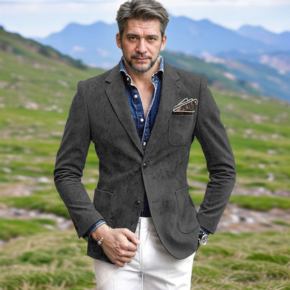 Blazer homme velours coupe élégante