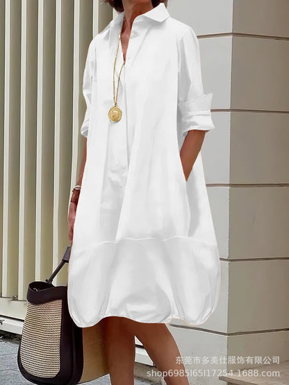 Robe d'été légère pour femme avec poches