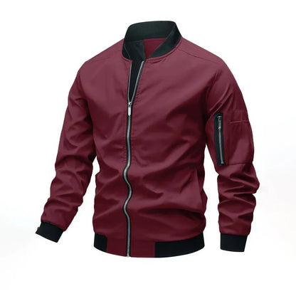Blouson aviateur homme aspect cuir moderne