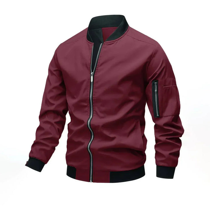 Blouson aviateur homme aspect cuir moderne