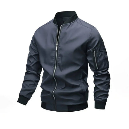 Blouson aviateur homme aspect cuir moderne