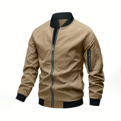 Blouson aviateur homme aspect cuir moderne