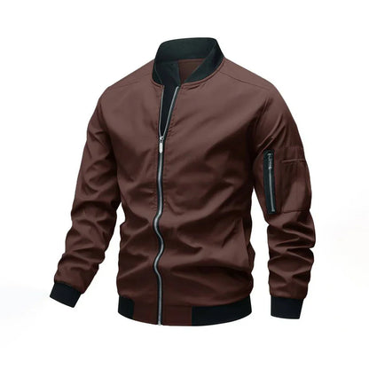 Blouson aviateur homme aspect cuir moderne