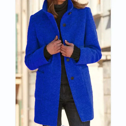 Veste élégante pour femme Long Col montant