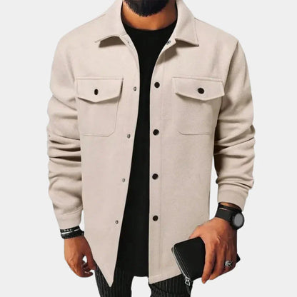 Herren Oberhemd Langarm Modern Button-Down - IdealeKleiden