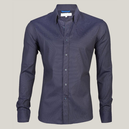 Chemise homme manches longues fermeture éclair moderne