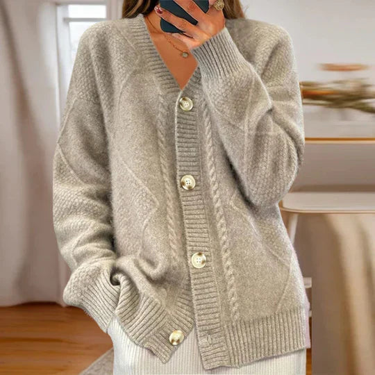 Pull tricoté classique en coton pour femme